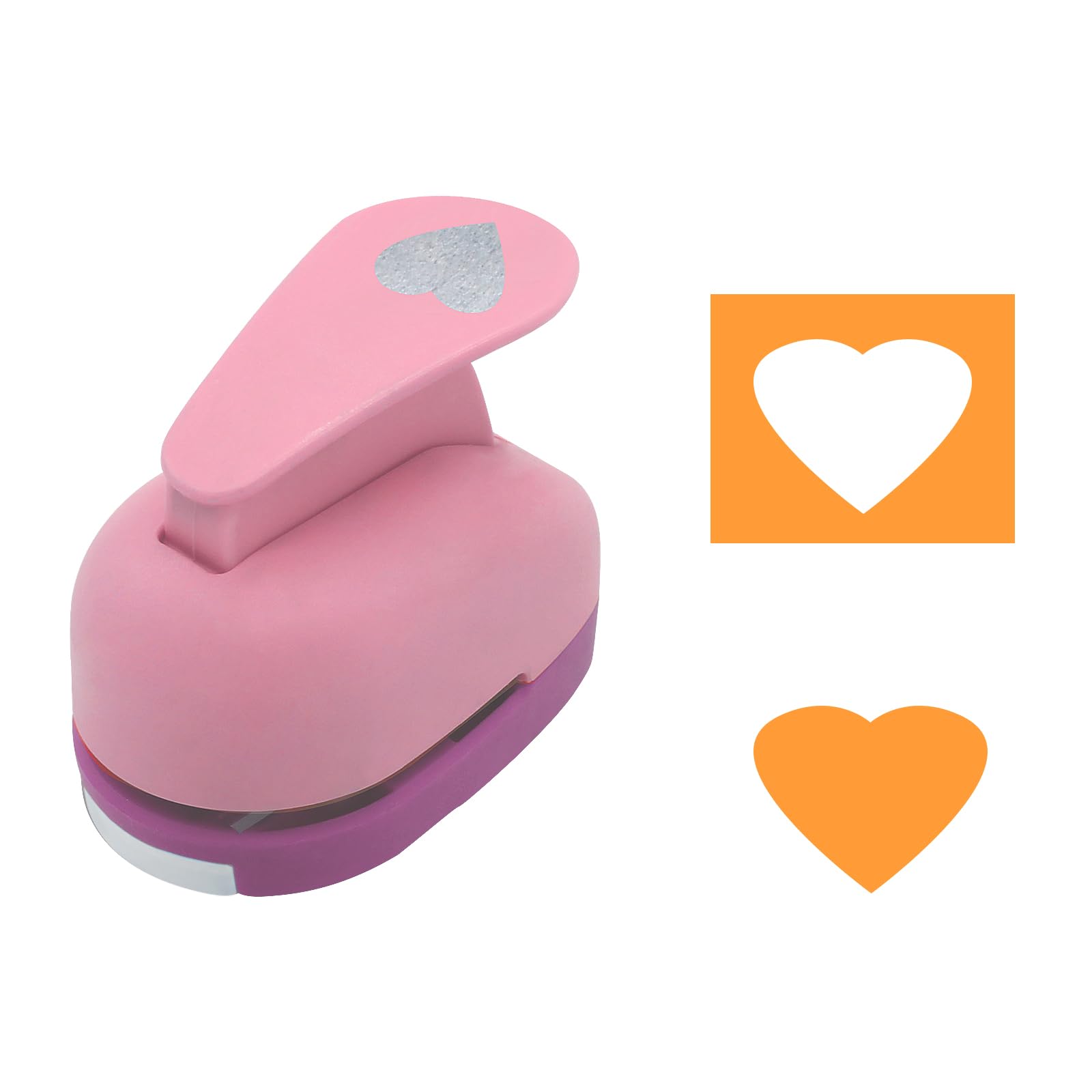 Amazon.co.jp: Uenhoy 1インチ ハートペーパーパンチ ハートパンチ